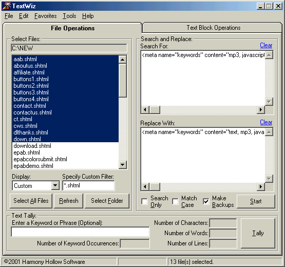 TextWiz Screenshot